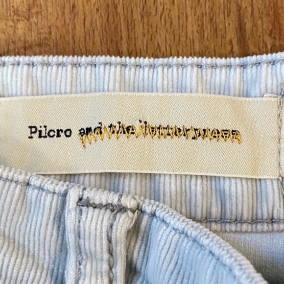 Anthropologie Pilcro Corduroy Skinny Leg Pants Side Zips Women’s Size 26 - Picture 12 of 16